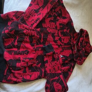 Jordan Red and Black Hoodie